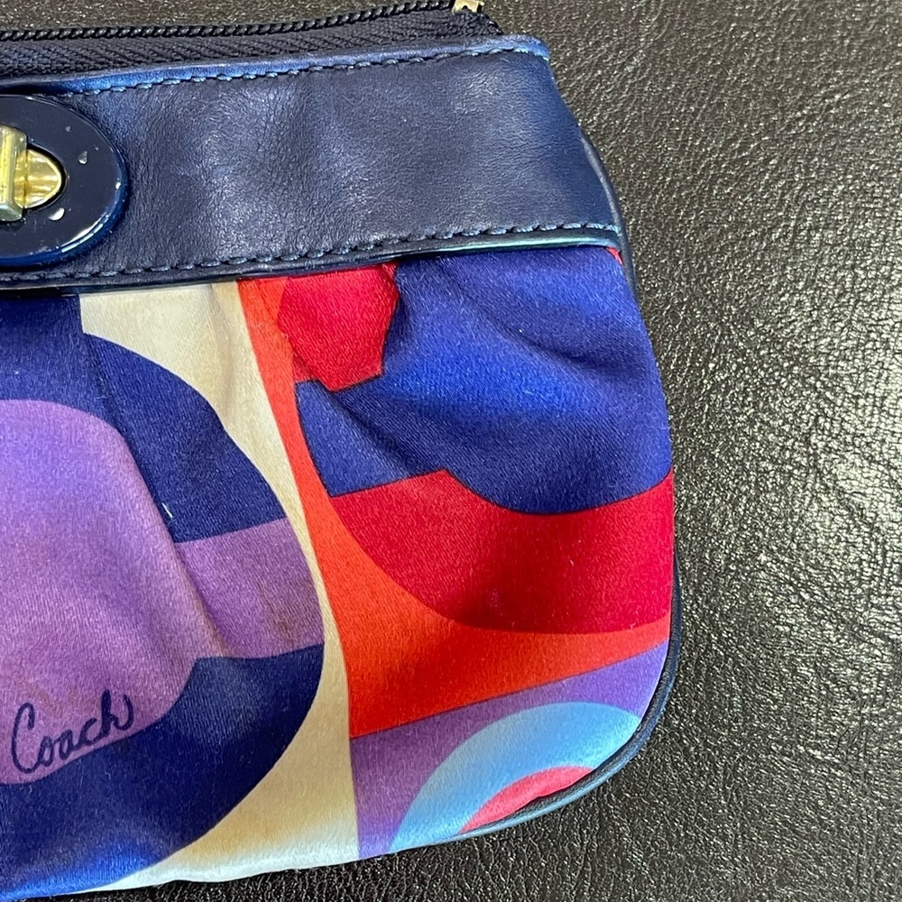 Coach Resort OP art satin wristlet - Picture 8 of 14